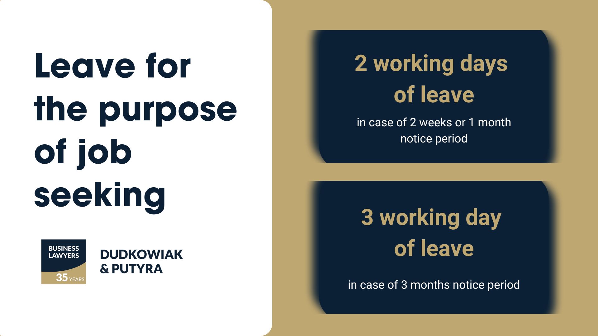 Leave for the purpose of job seeking