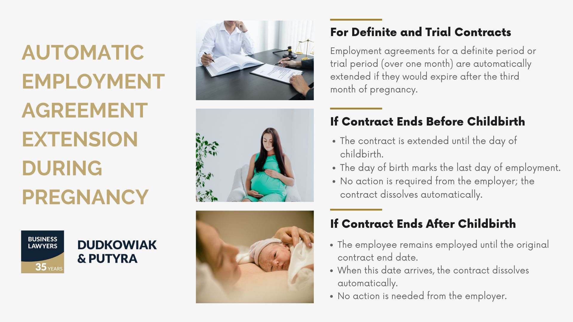 Automatic Employment Agreement Extension During Pregnancy