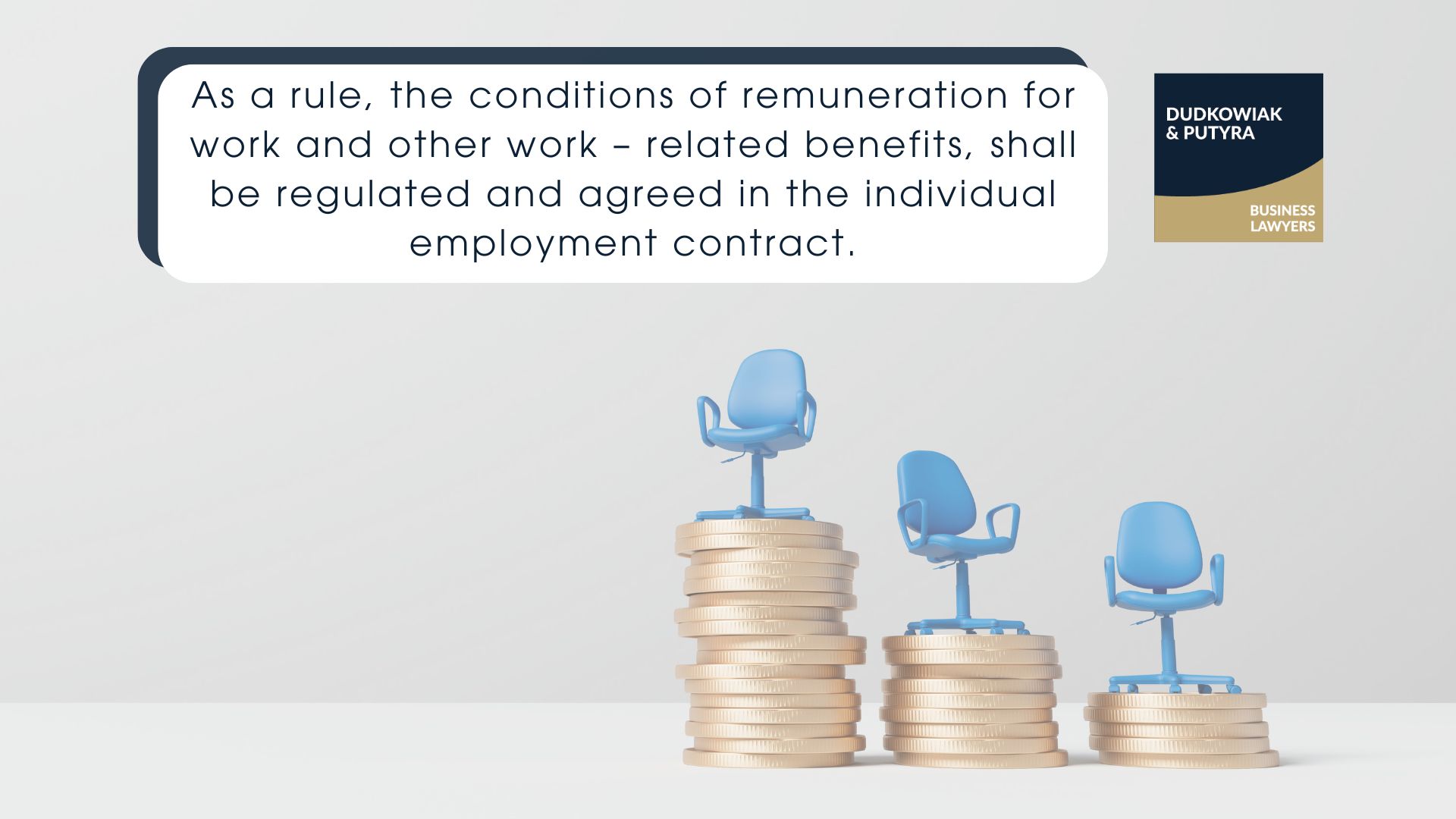 As a rule, the conditions of remuneration for work and other work – related benefits, shall be regulated and agreed in the individual employment contract.