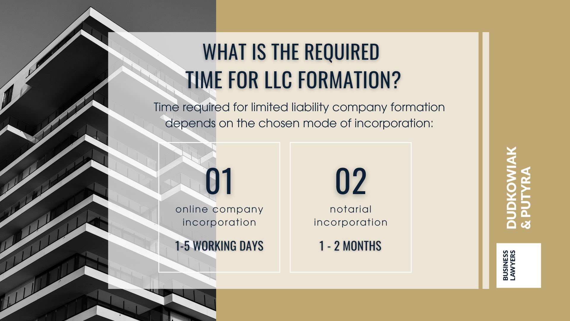 What is the required time for LLC formation?