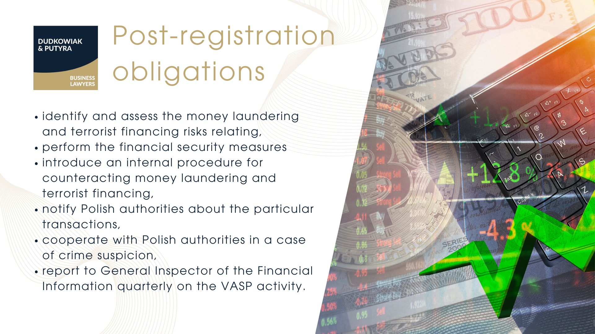 Post-registration obligations