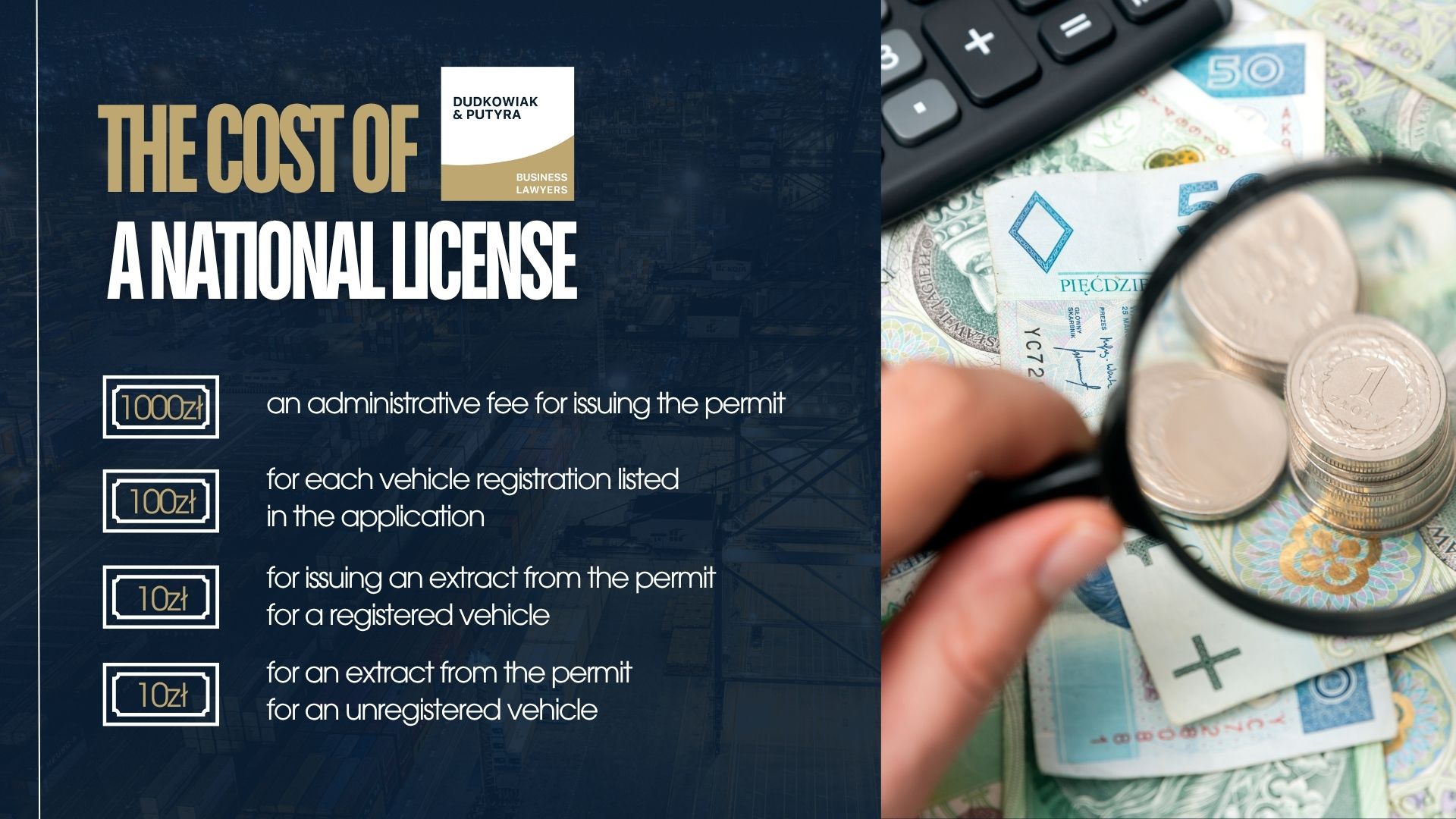 The cost of a national license depends on the number of vehicles and extracts requested. 