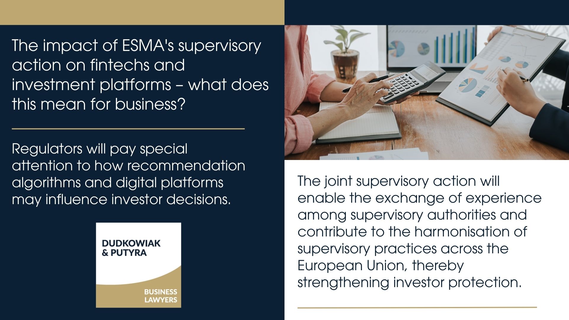 The impact of ESMA's supervisory action on fintechs and investment platforms- what does this mean for business?