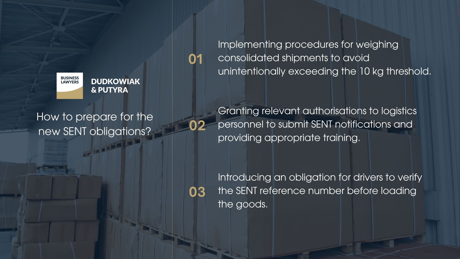 for the consignor- a fine of 46% of the net value of the goods (not less than PLN 20,000) for failure to report the transport, for the carrier- PLN 10,000 for failure to provide geolocation data, for the driver- a fine of up to PLN 7,500 for commencing transport without a SENT reference number.