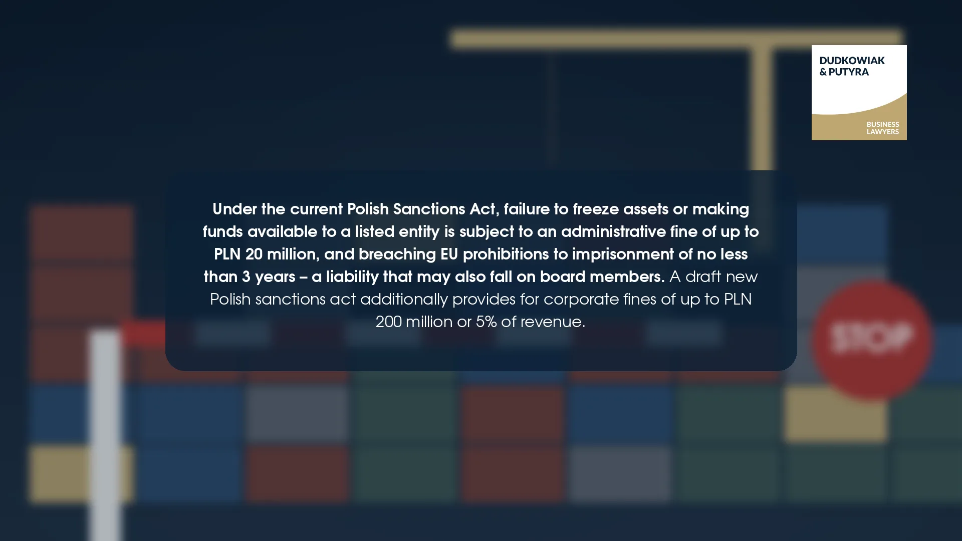 Penalties for breaching sanctions in Poland – fines up to PLN 20 million and imprisonment, including for board members